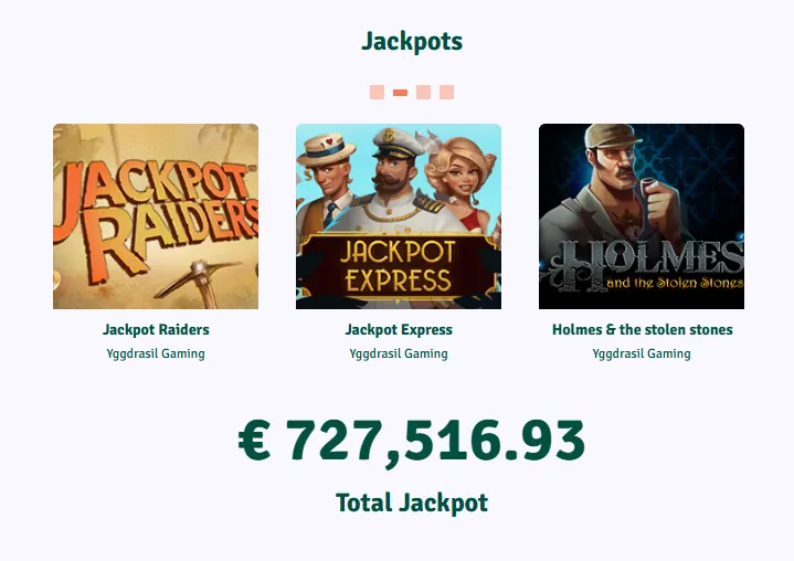 Staxino Casino Jackpots